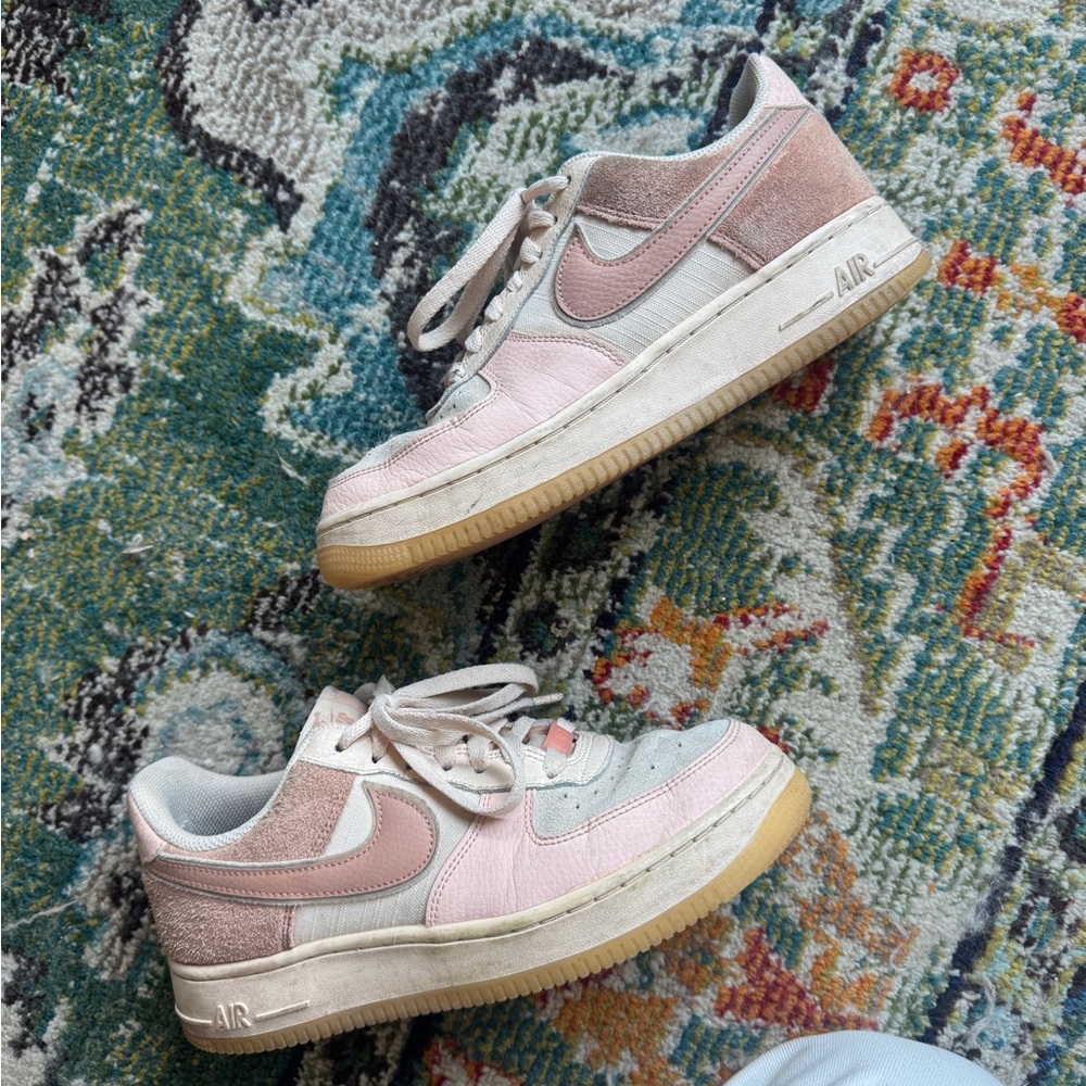 Nike Air Pink and White Sneakers